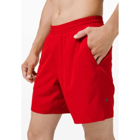 Lululemon Channel Cross Swim Short *7" Dark Red Size M 26597 - Picture 10 of 11